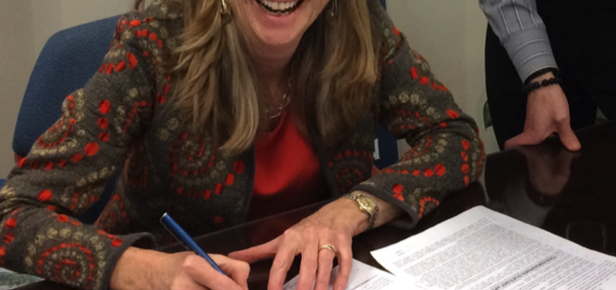 Martha Farmer Lease Signing